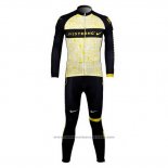 2012 Maillot Cyclisme Livestrong Jaune Manches Longues et Cuissard